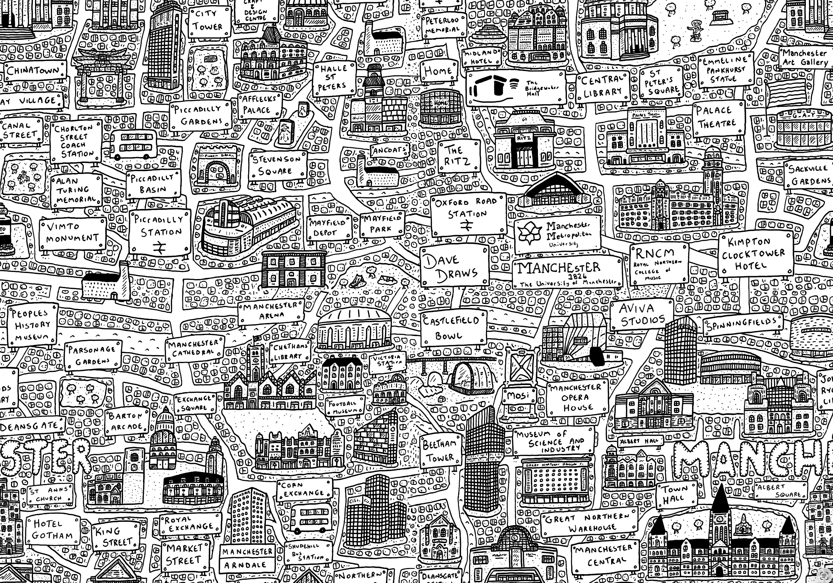 Manchester Doodle Shirt