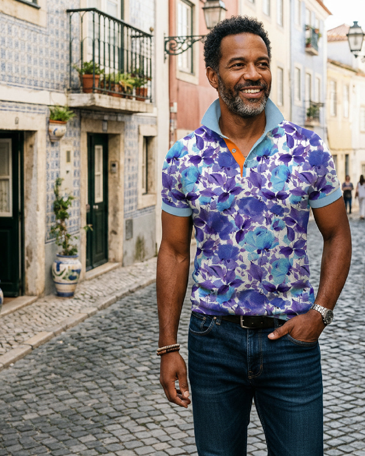 Summer Breeze Printed Polo
