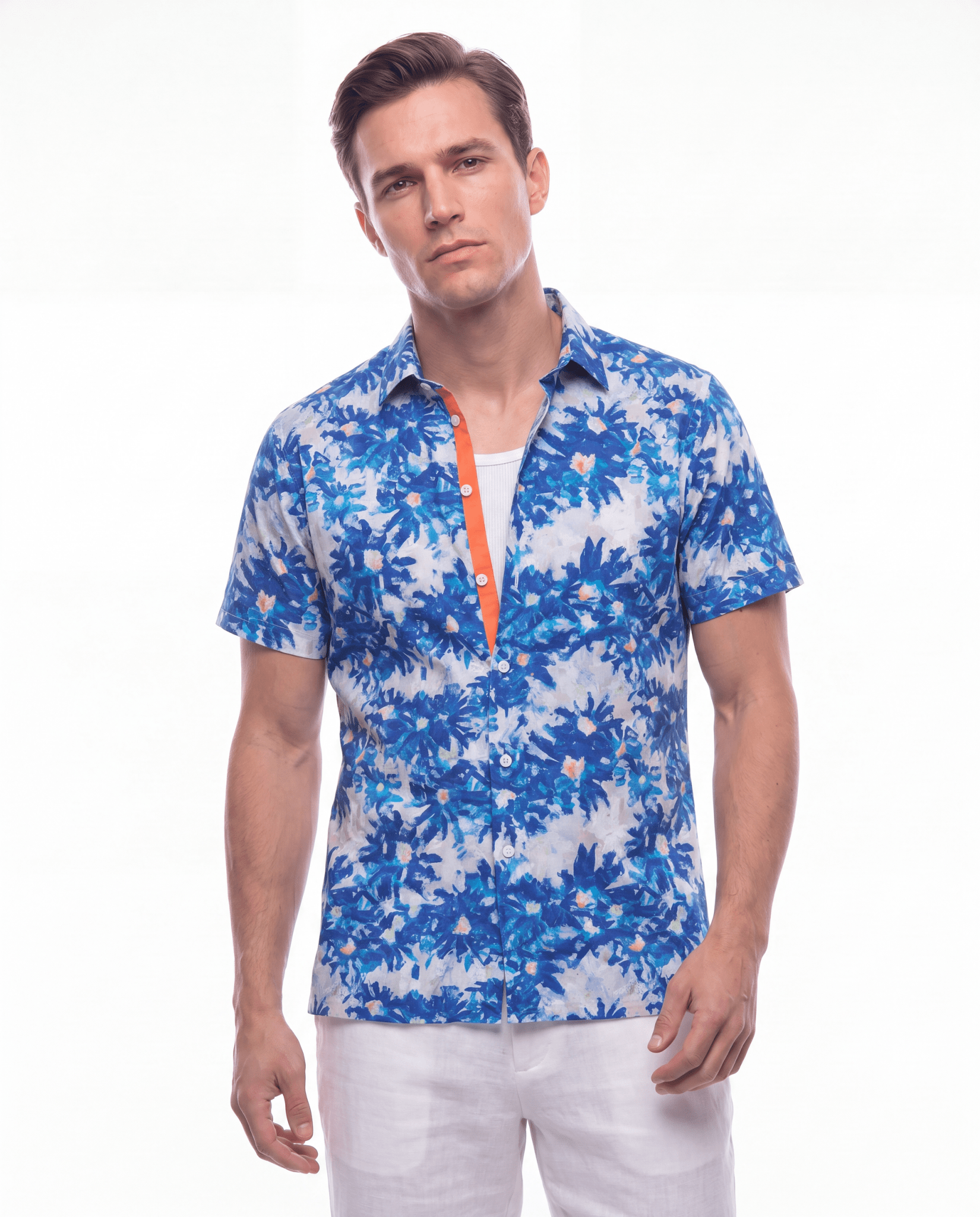 Aegean Bloom Short Sleeve Shirt - Blake Mill