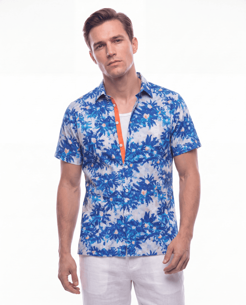 Aegean Bloom Short Sleeve Shirt - Blake Mill