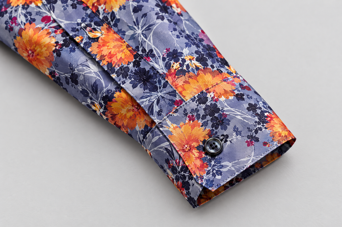 Autumn Fire shirt cuff detail