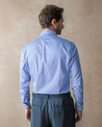 Blue Wavy Geo Shirt