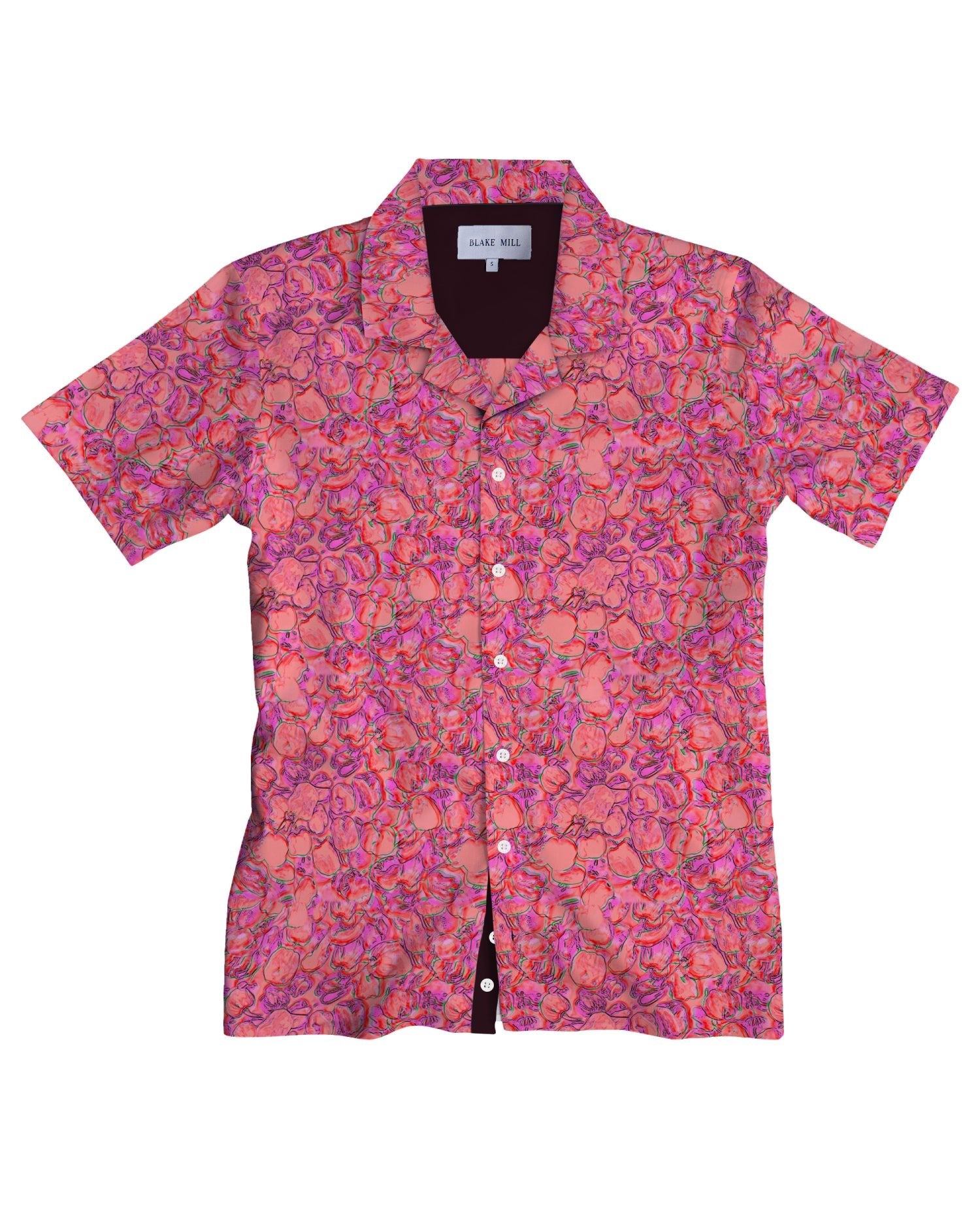 Bare Fruit Open Collar Shirt - Blake Mill