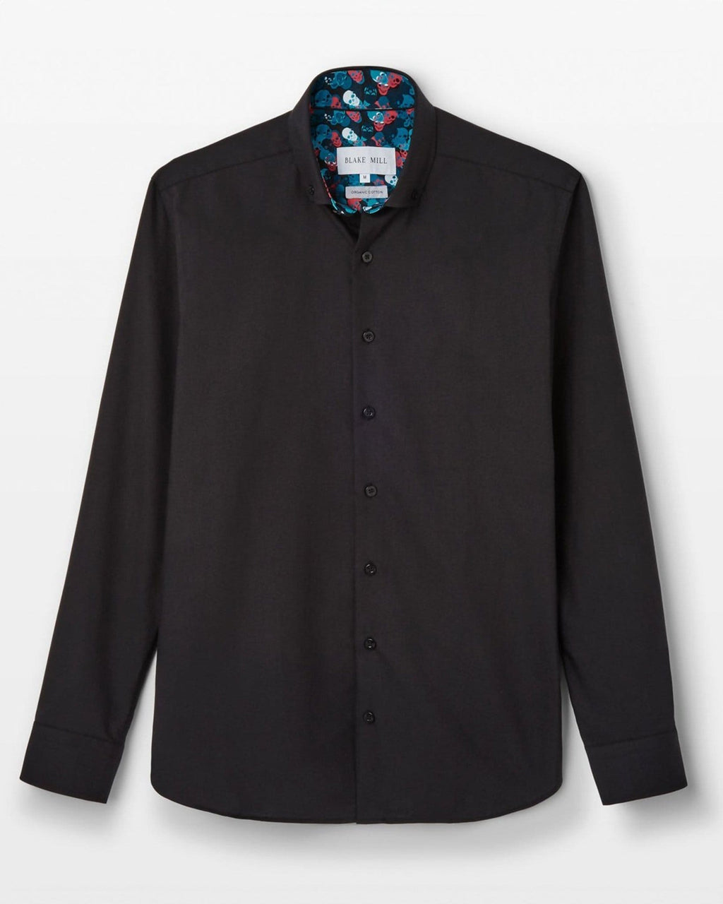 Black Oxford with Skulls Accents Button - Down Shirt - Blake Mill