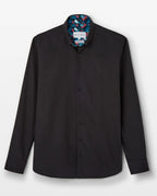 Black Oxford with Skulls Accents Button - Down Shirt - Blake Mill
