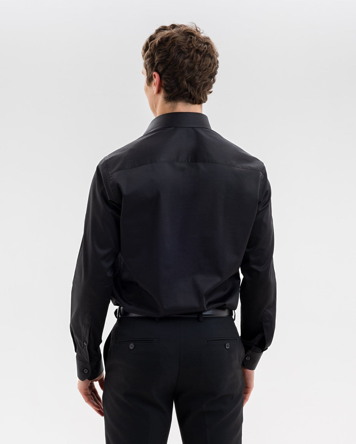 Black Sateen with Botanical Gardens Accents Shirt - Blake Mill