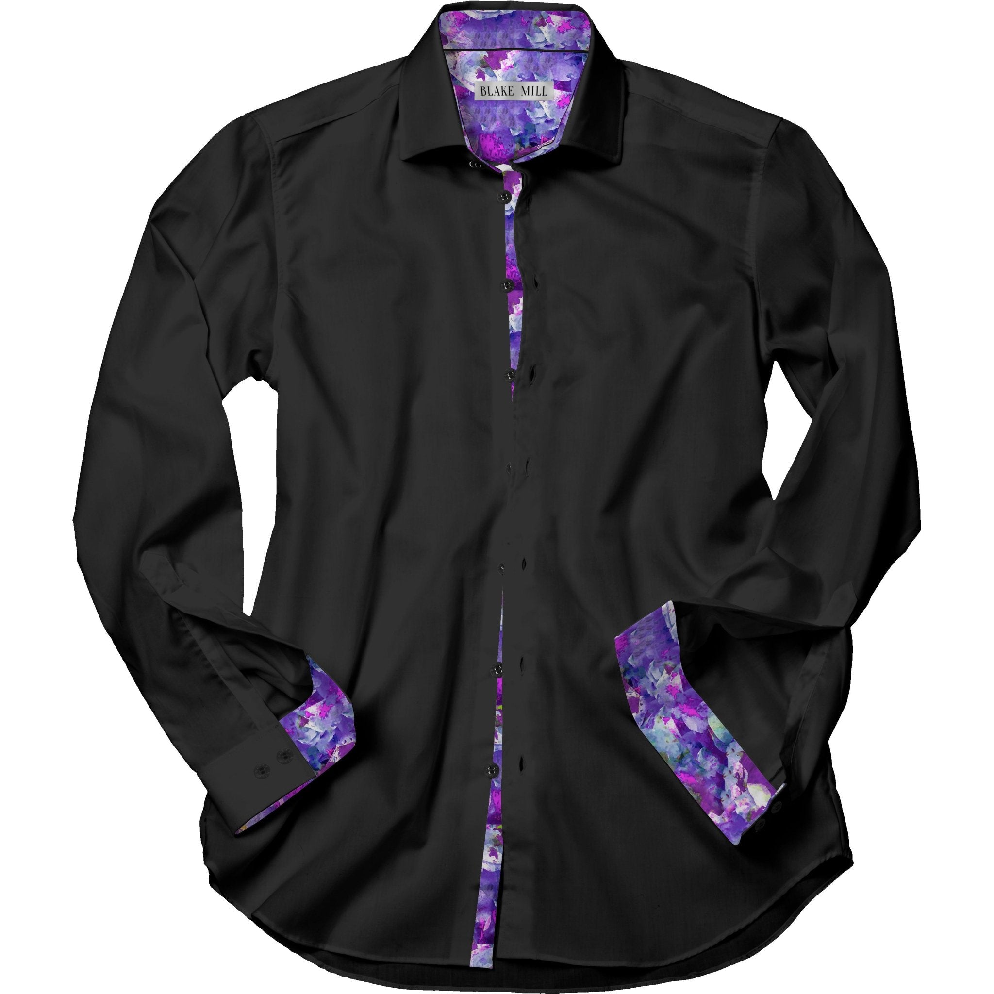 Black With Nebula Storm Accents Shirt - Blake Mill