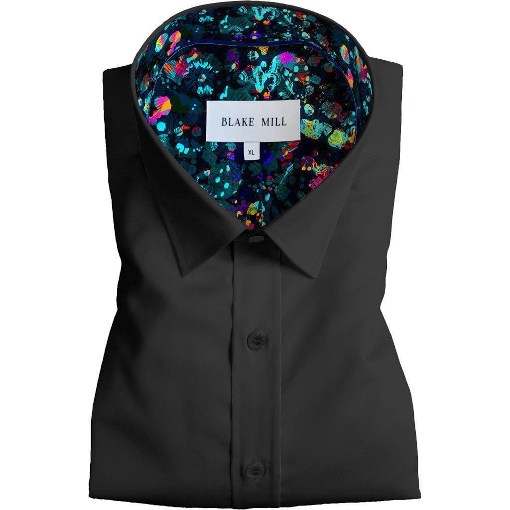 Black with Octopus's Garden Button - Down Shirt - Blake Mill