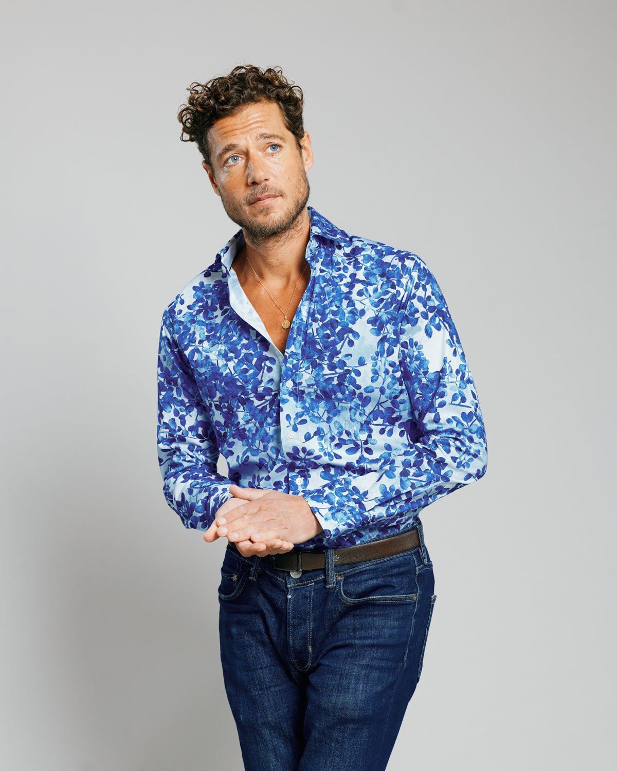 Blue Blossom Shirt - Blake Mill