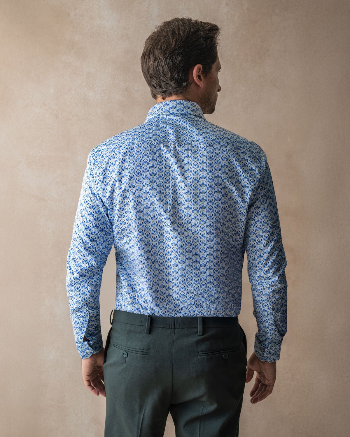 Blue Botanic Geo Shirt - Blake Mill