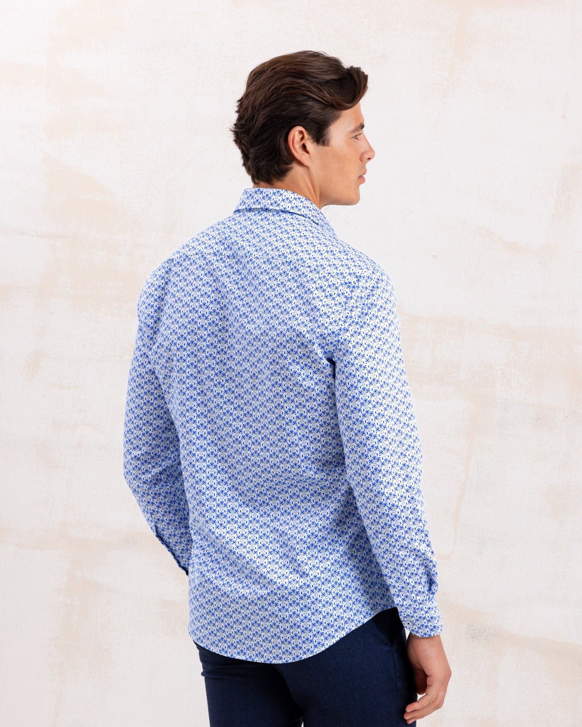 Blue Botanic Geo Shirt - Blake Mill