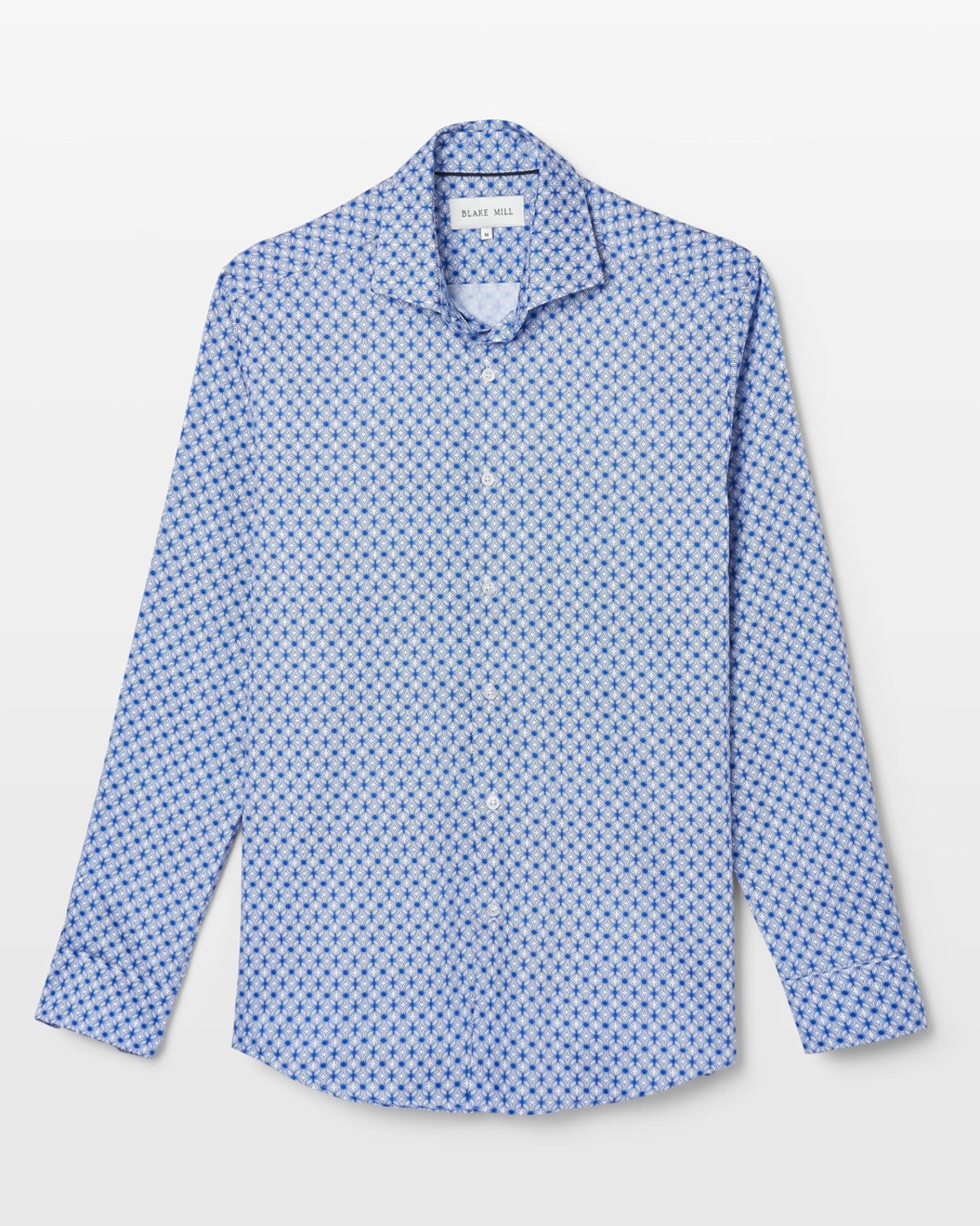 Blue Wavy Geo Shirt - Blake Mill