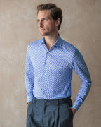 Blue Wavy Geo Shirt - Blake Mill