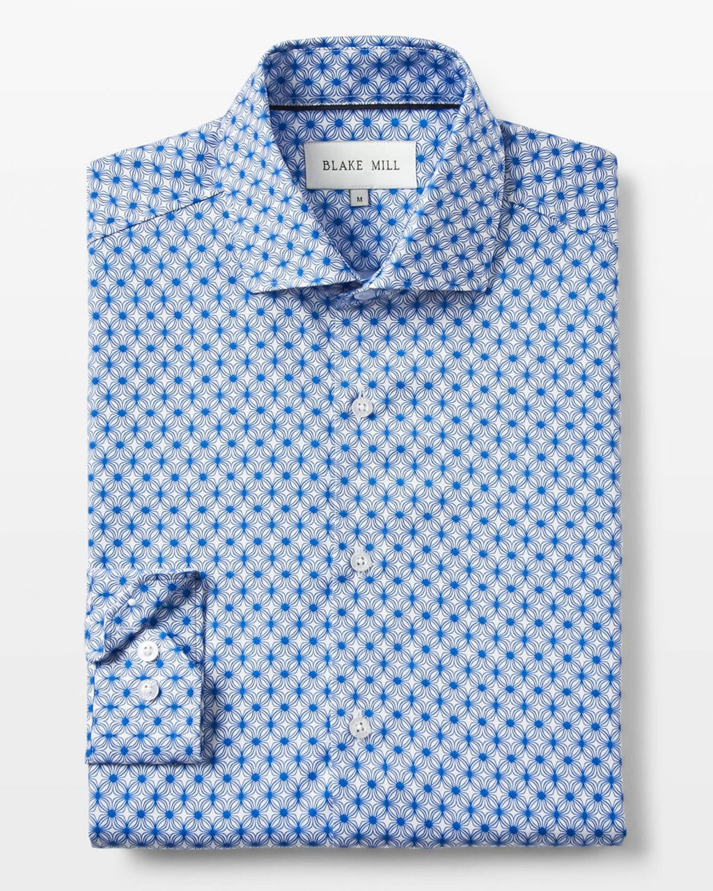 Blue Wavy Geo Shirt - Blake Mill