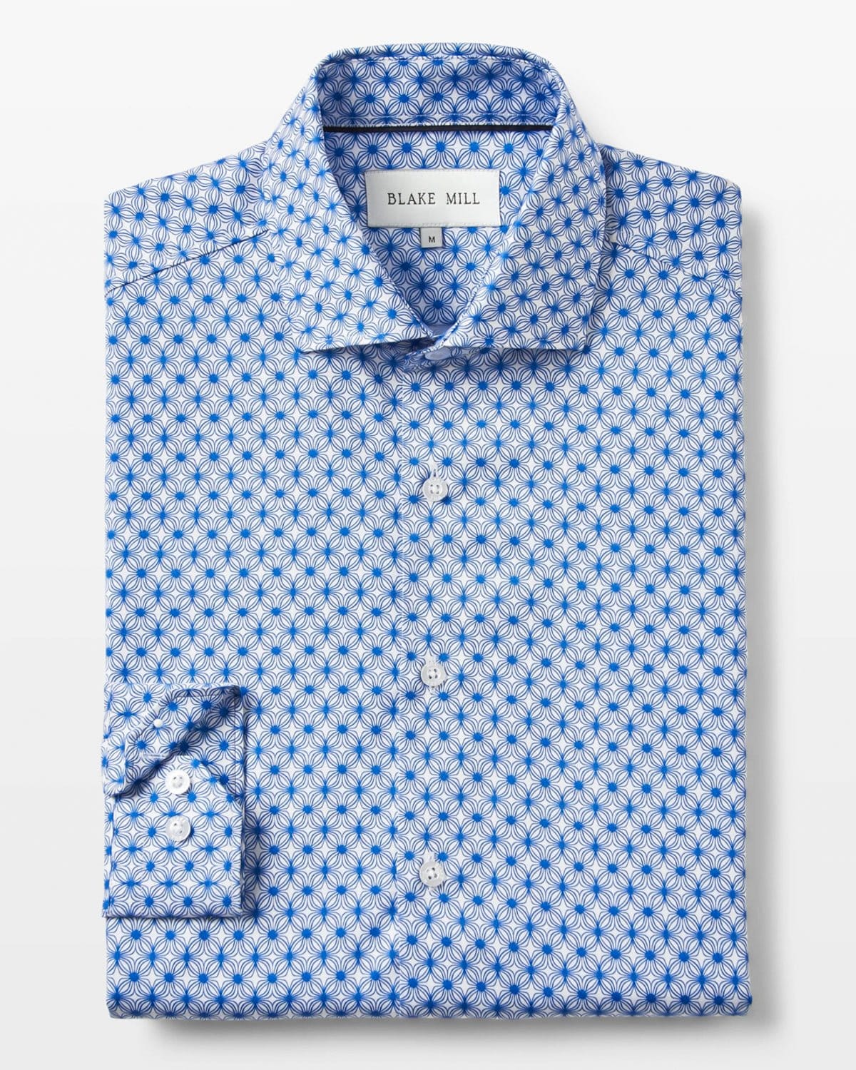 Blue Wavy Geo Shirt - Blake Mill