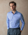 Blue Wavy Geo Shirt - Blake Mill
