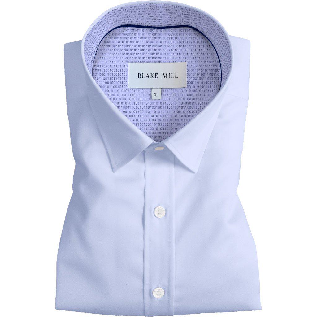 Blue with Burn Baby Burn Hidden Button Shirt - Blake Mill