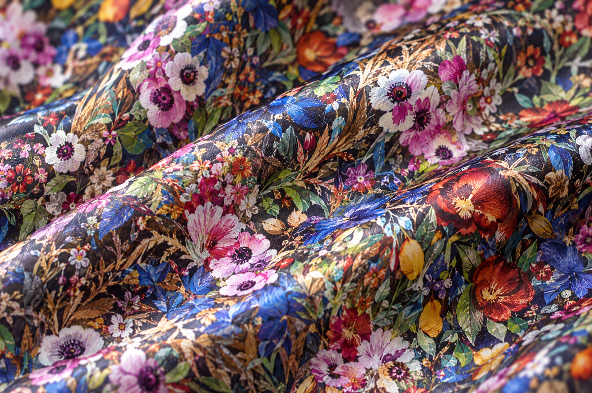 Botanical Gardens shirt cotton sateen fabric detail