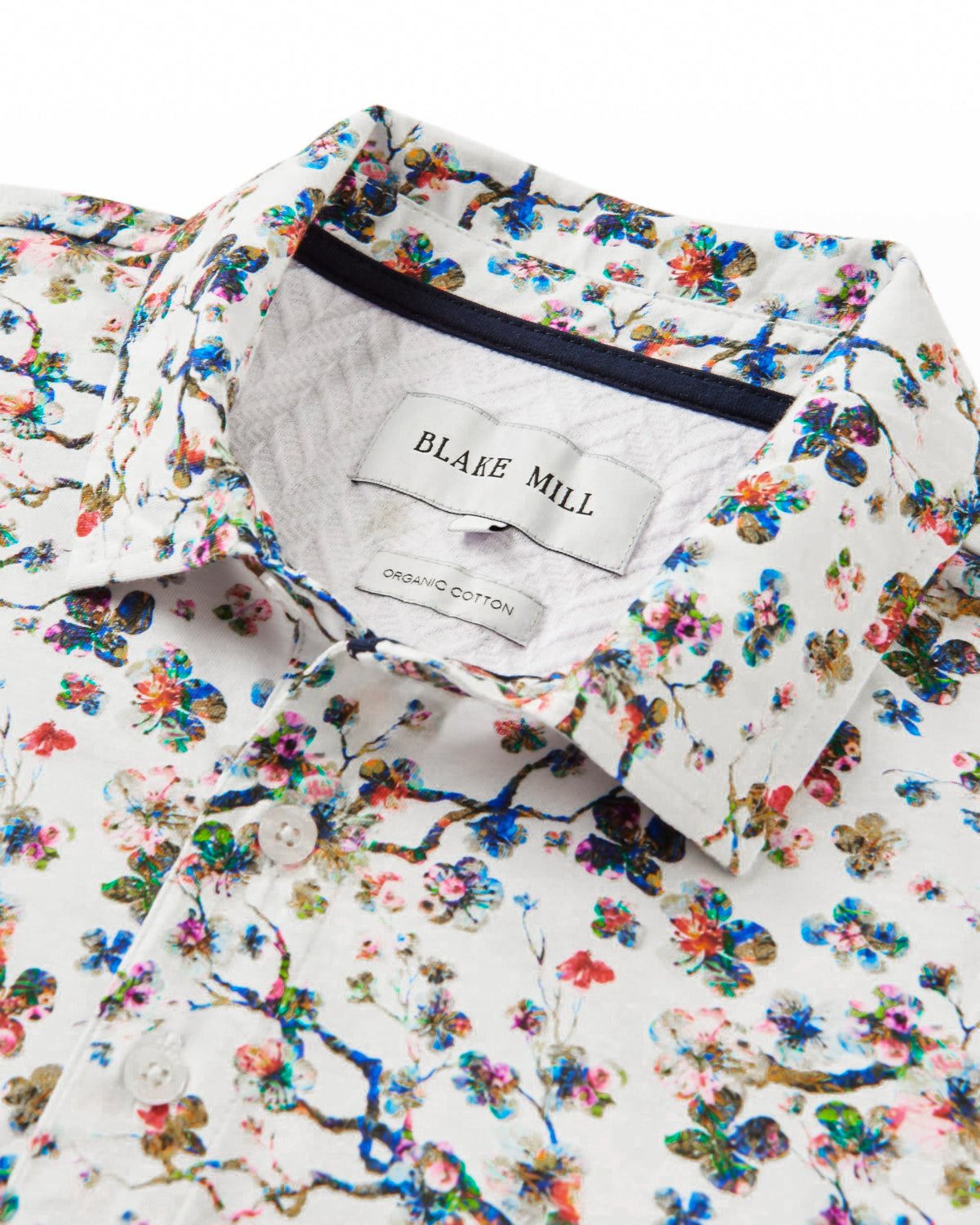 Botanical Sakura Printed Polo - Blake Mill