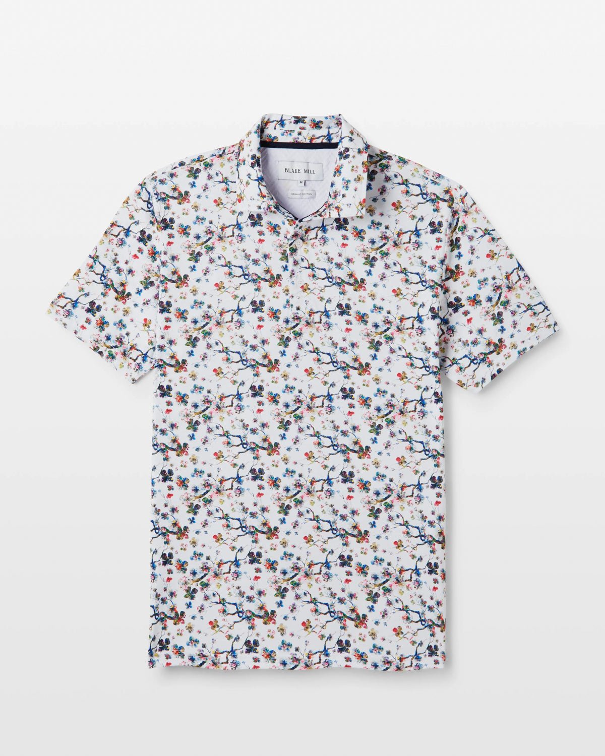 Botanical Sakura Printed Polo - Blake Mill