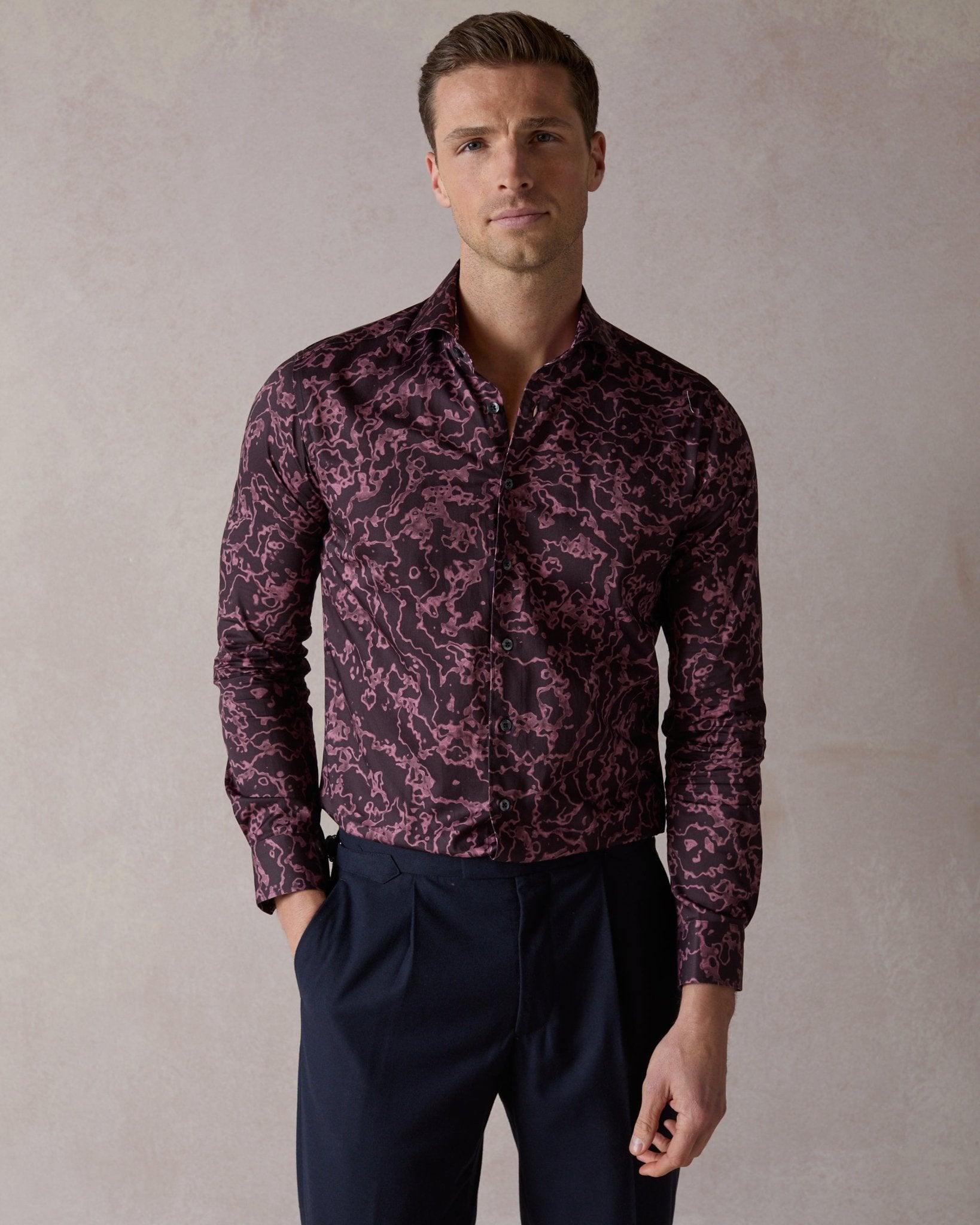 Burgundy Delta Shirt - Blake Mill