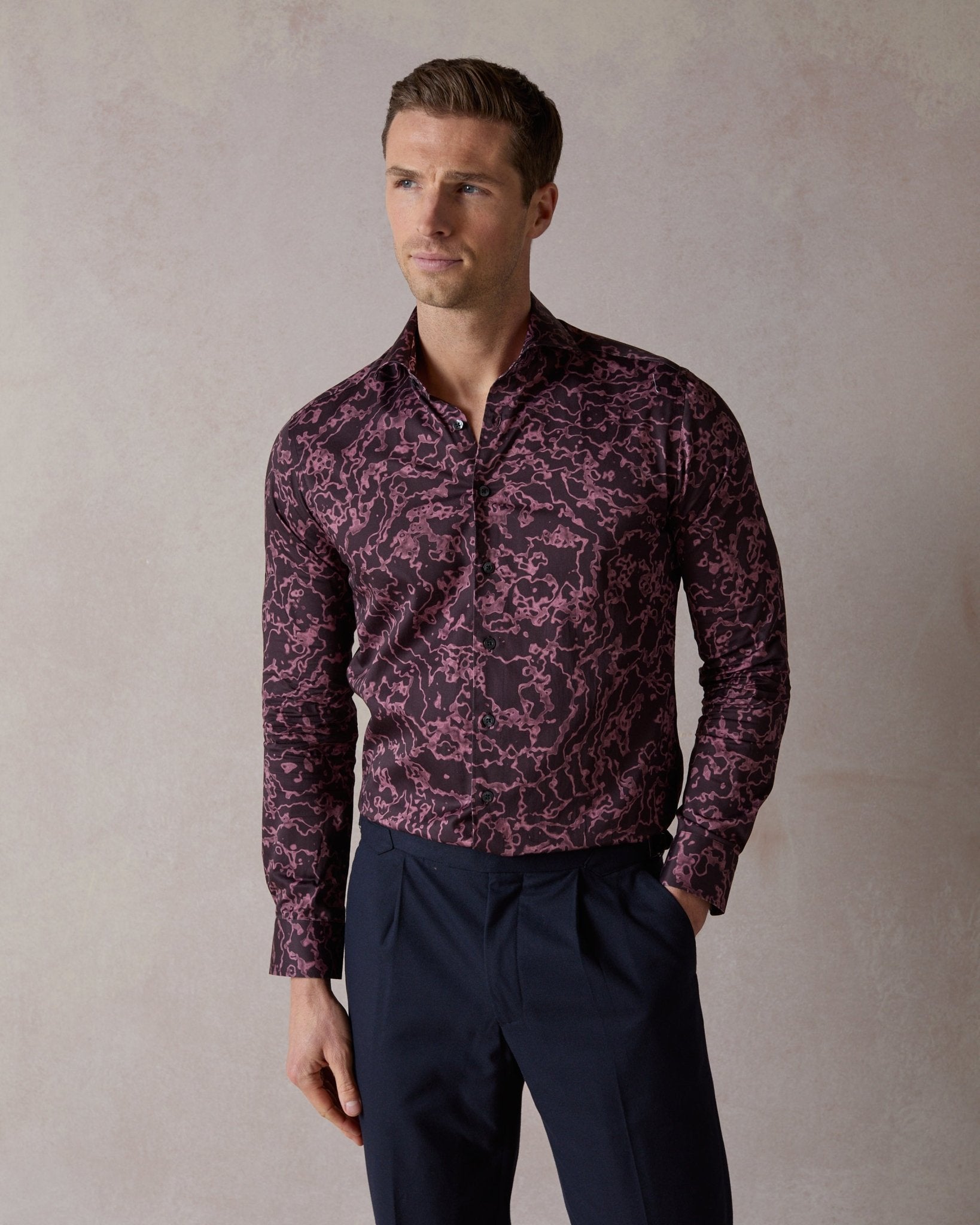 Burgundy Delta Shirt - Blake Mill