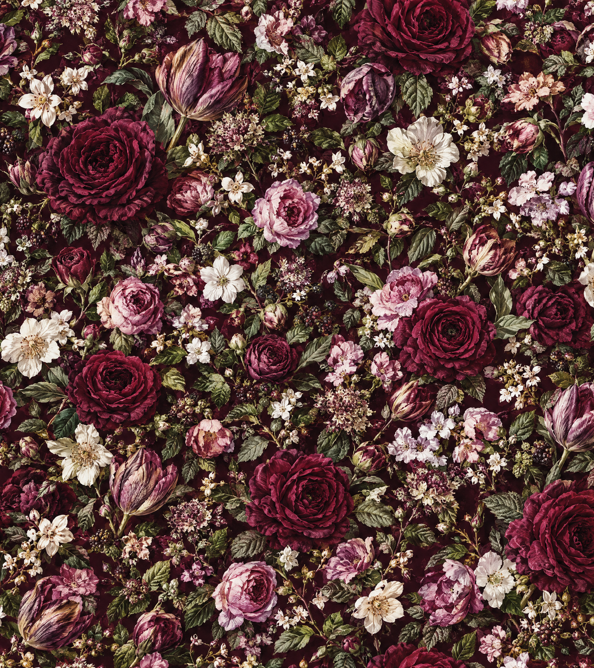 Roses accent print design