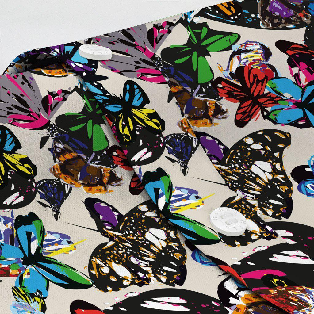 Butterfly House (Inside) Open Collar Shirt - Blake Mill