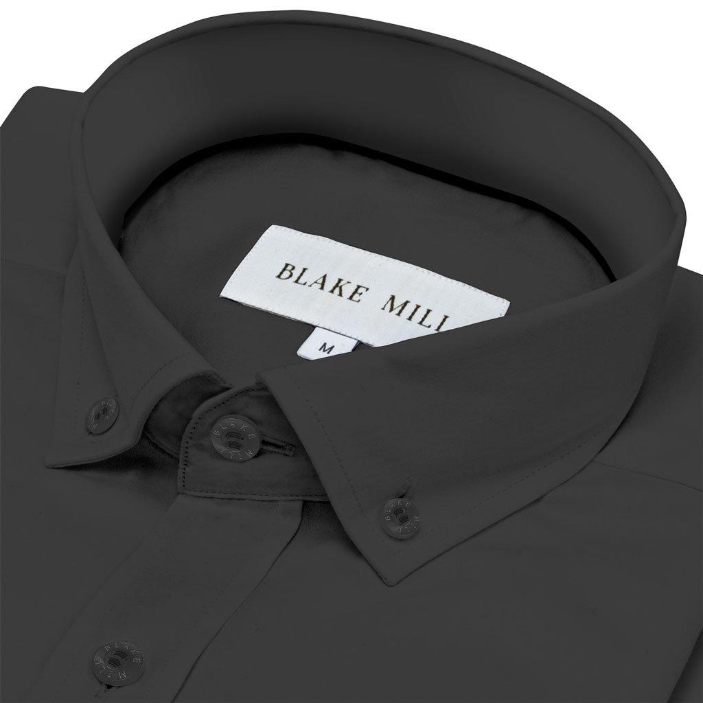Carbon Black Button - Down Shirt - Blake Mill