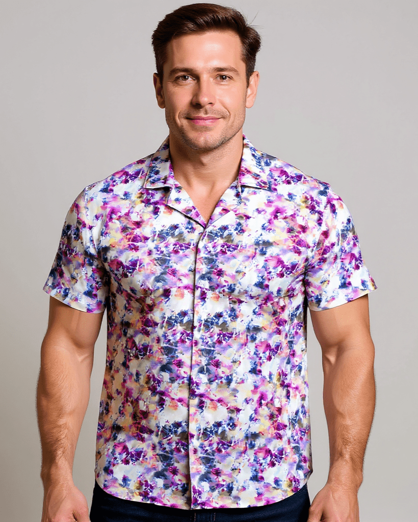 Chromasplash Open Collar Shirt - Blake Mill