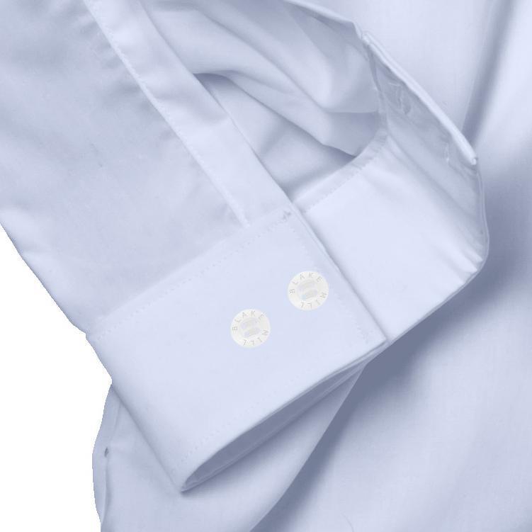 Cornflower Blue Hidden Button Shirt - Blake Mill