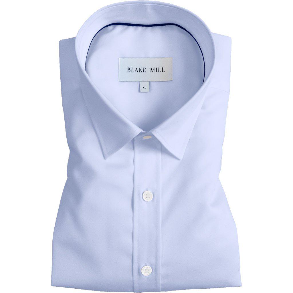 Cornflower Blue Hidden Button Shirt - Blake Mill