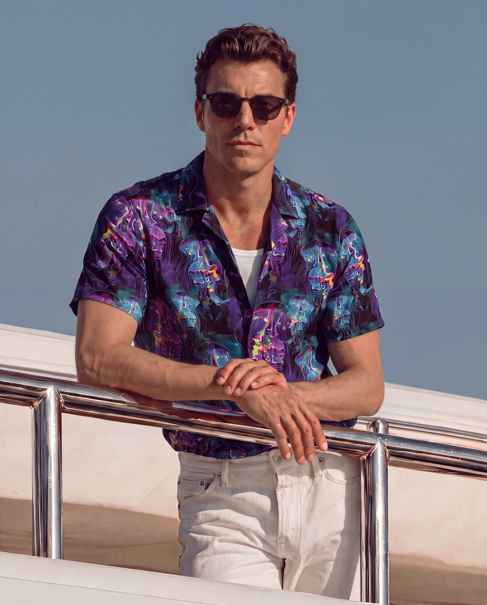 Electric Jellyfish Short Sleeve Shirt - Blake Mill