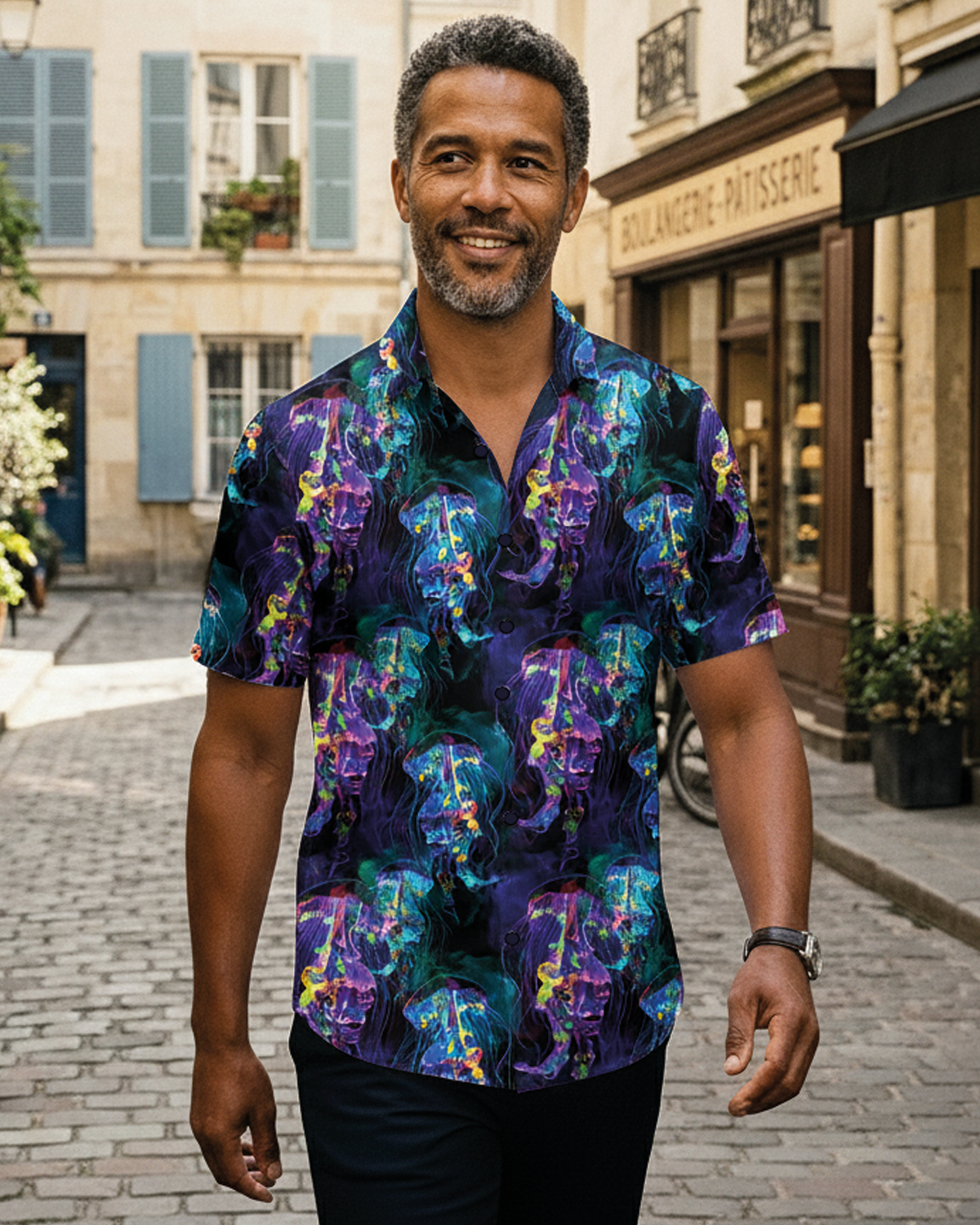 Electric Jellyfish Short Sleeve Shirt - Blake Mill