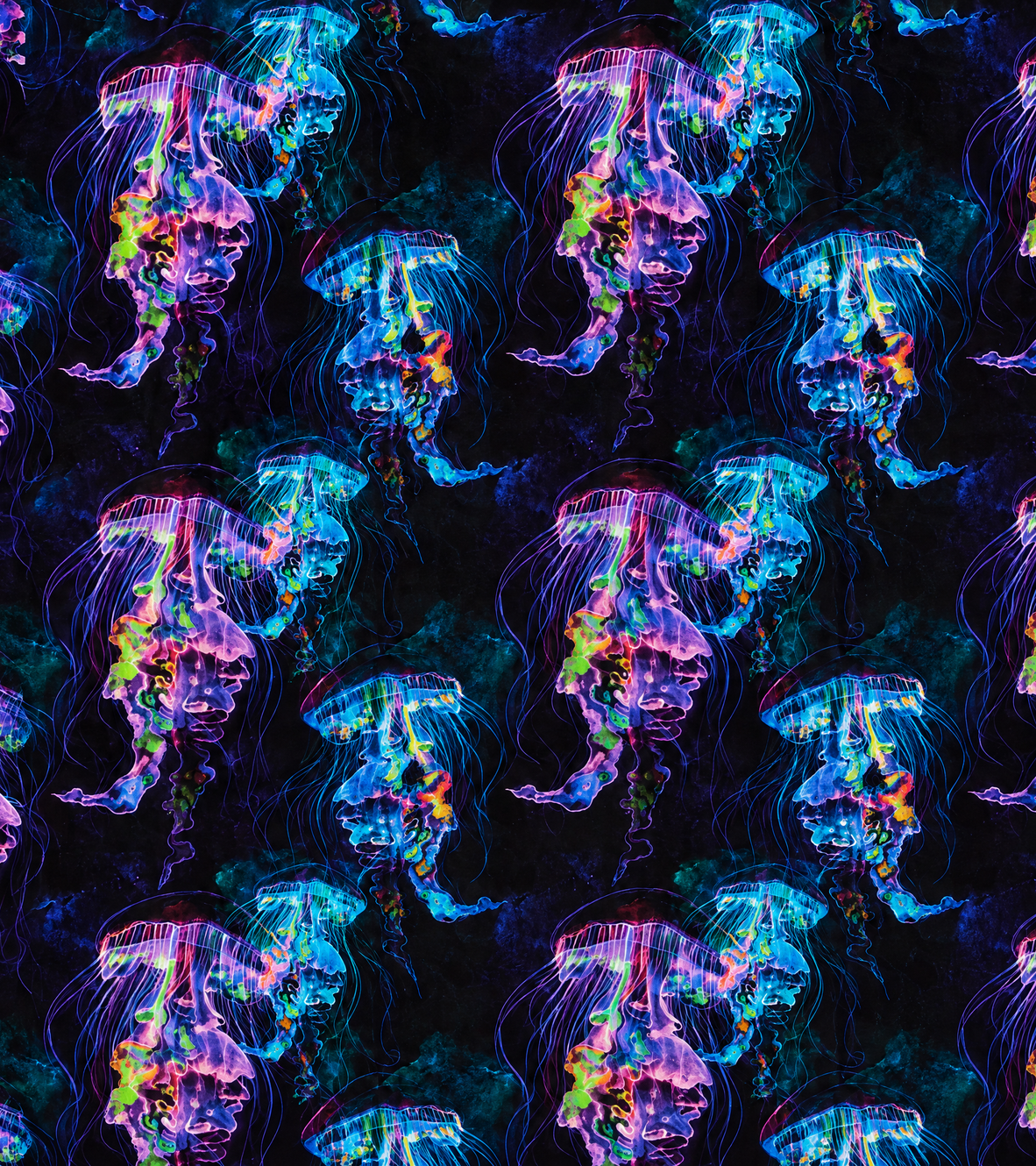Electric Jellyfish print design