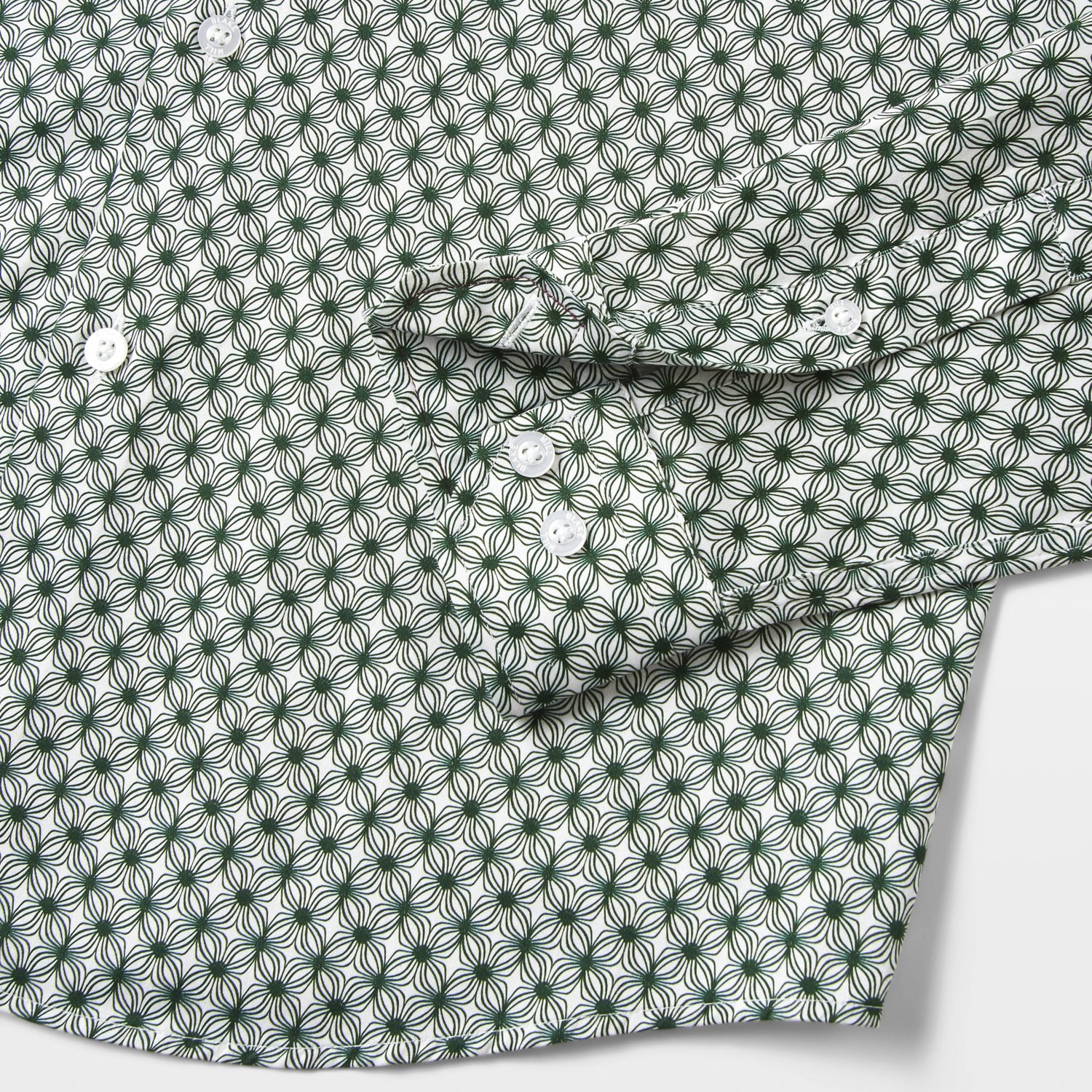 Emerald Wavy Geo Shirt