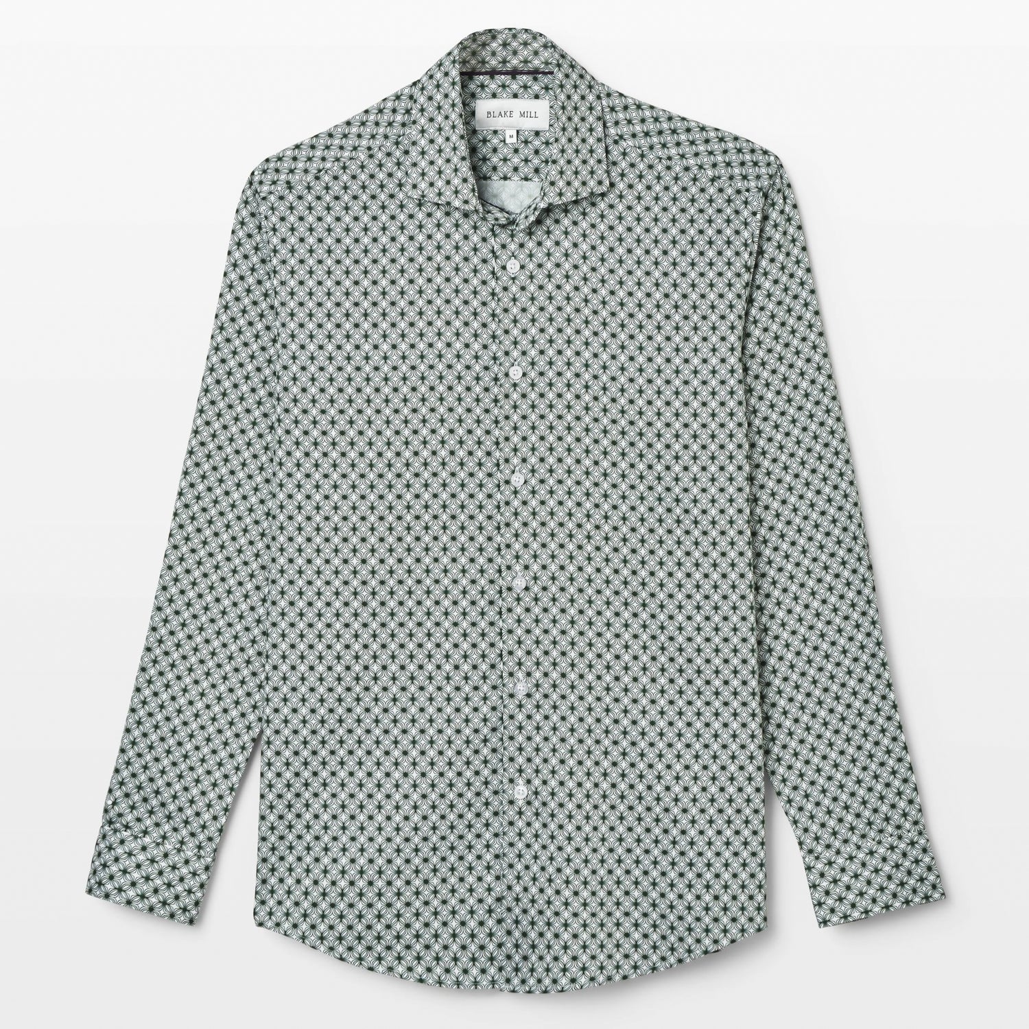 Emerald Wavy Geo Shirt