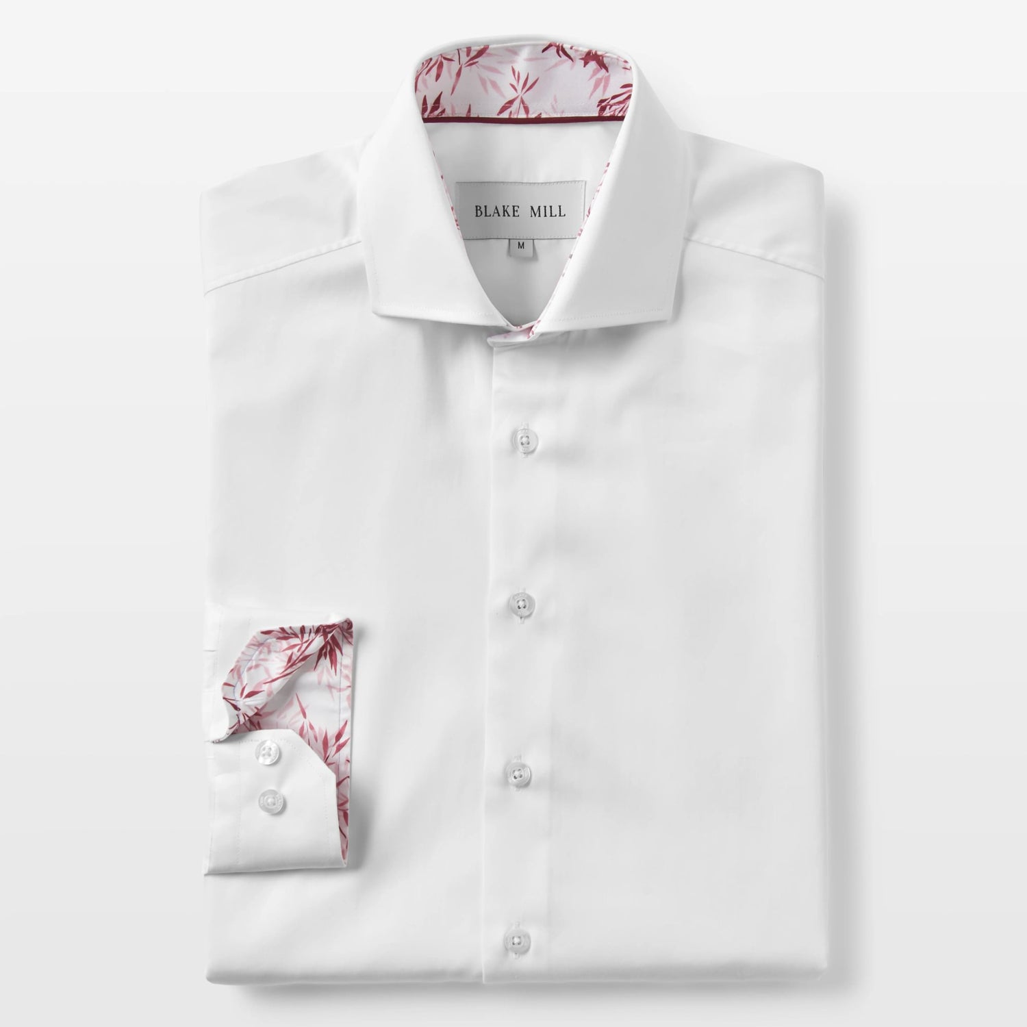 White Sateen Shirt with Pink Savanna Accents