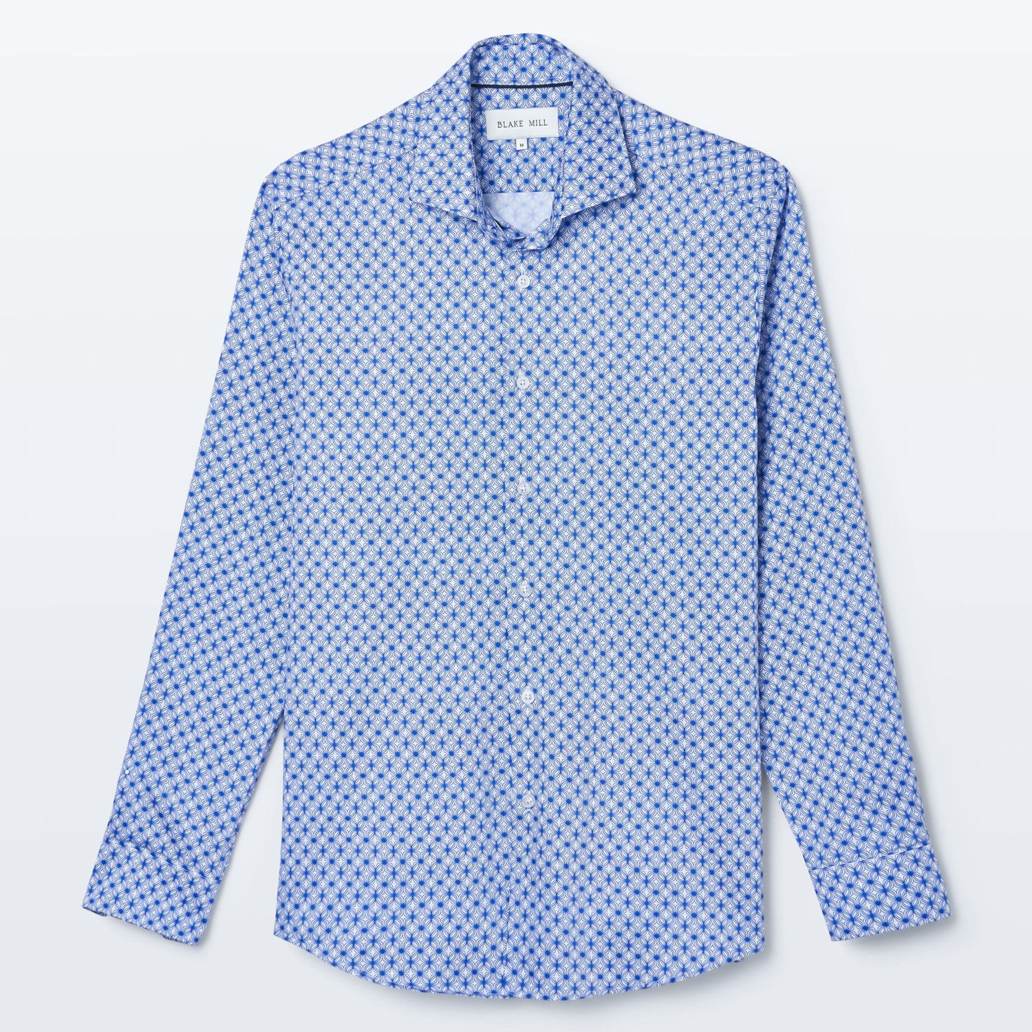 Blue Wavy Geo Shirt