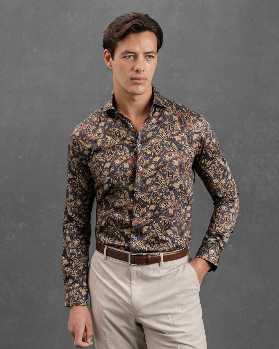 Flora Meets Paisley Shirt - Blake Mill