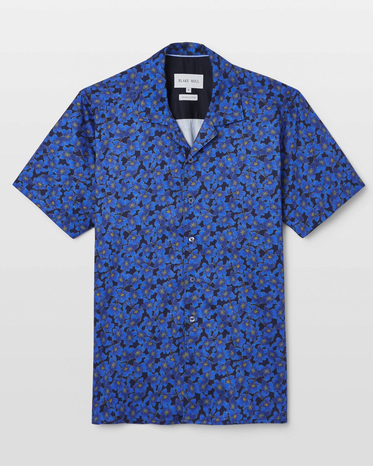 Flowers Under Moonlight Open Collar Shirt - Blake Mill