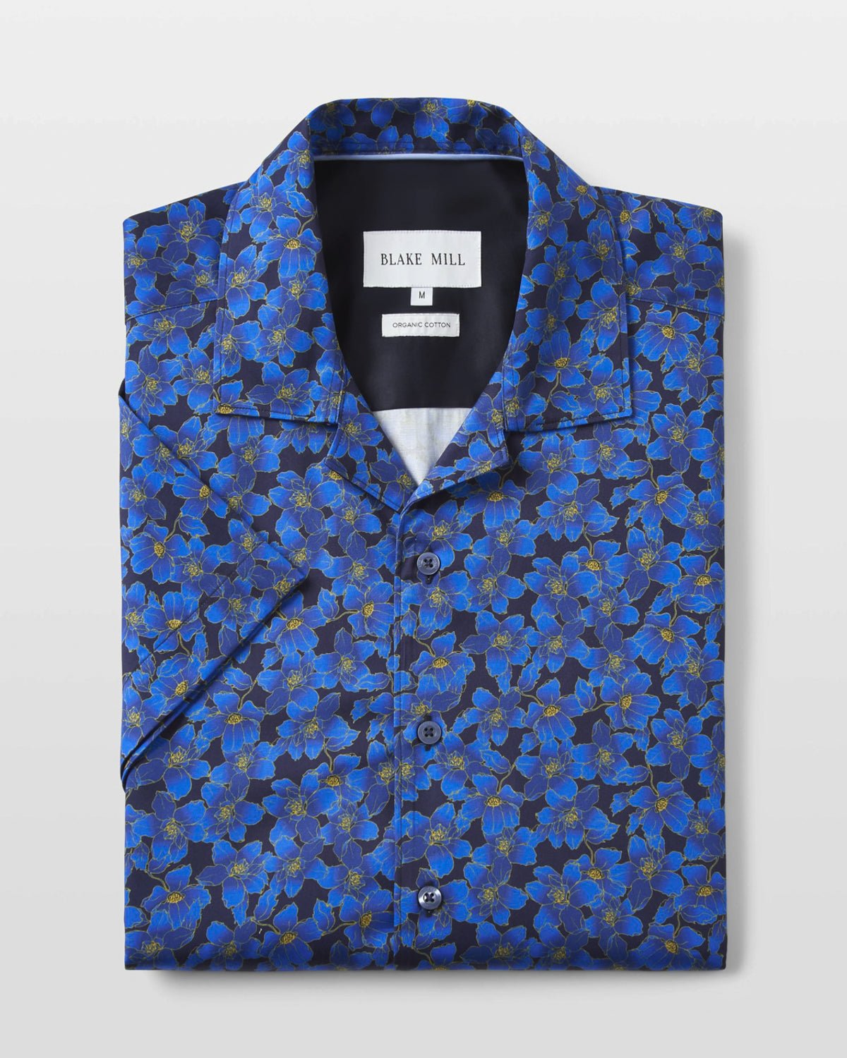 Flowers Under Moonlight Open Collar Shirt - Blake Mill