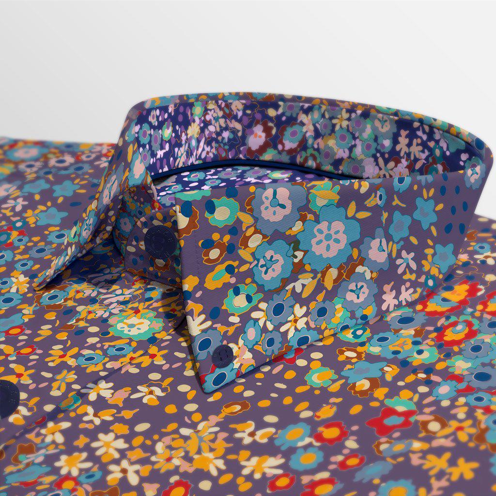 Flowery Night Button - Down Shirt - Blake Mill