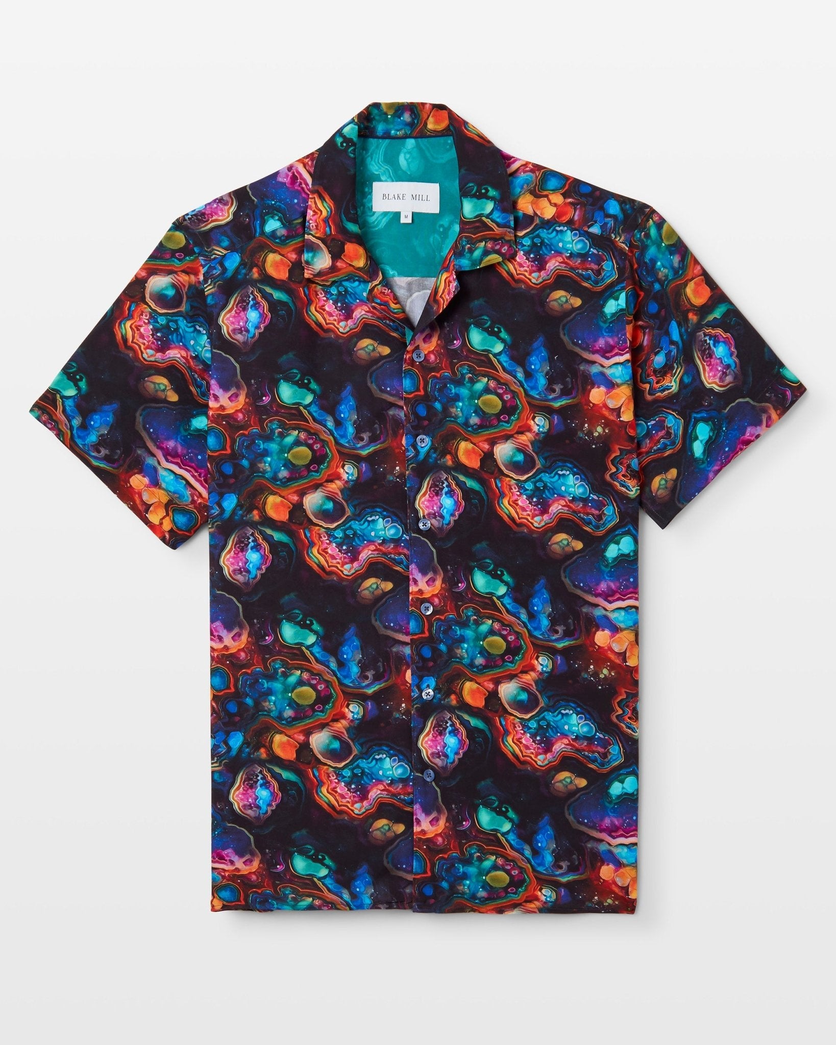 Fractal Insanity Open Collar Shirt - Blake Mill