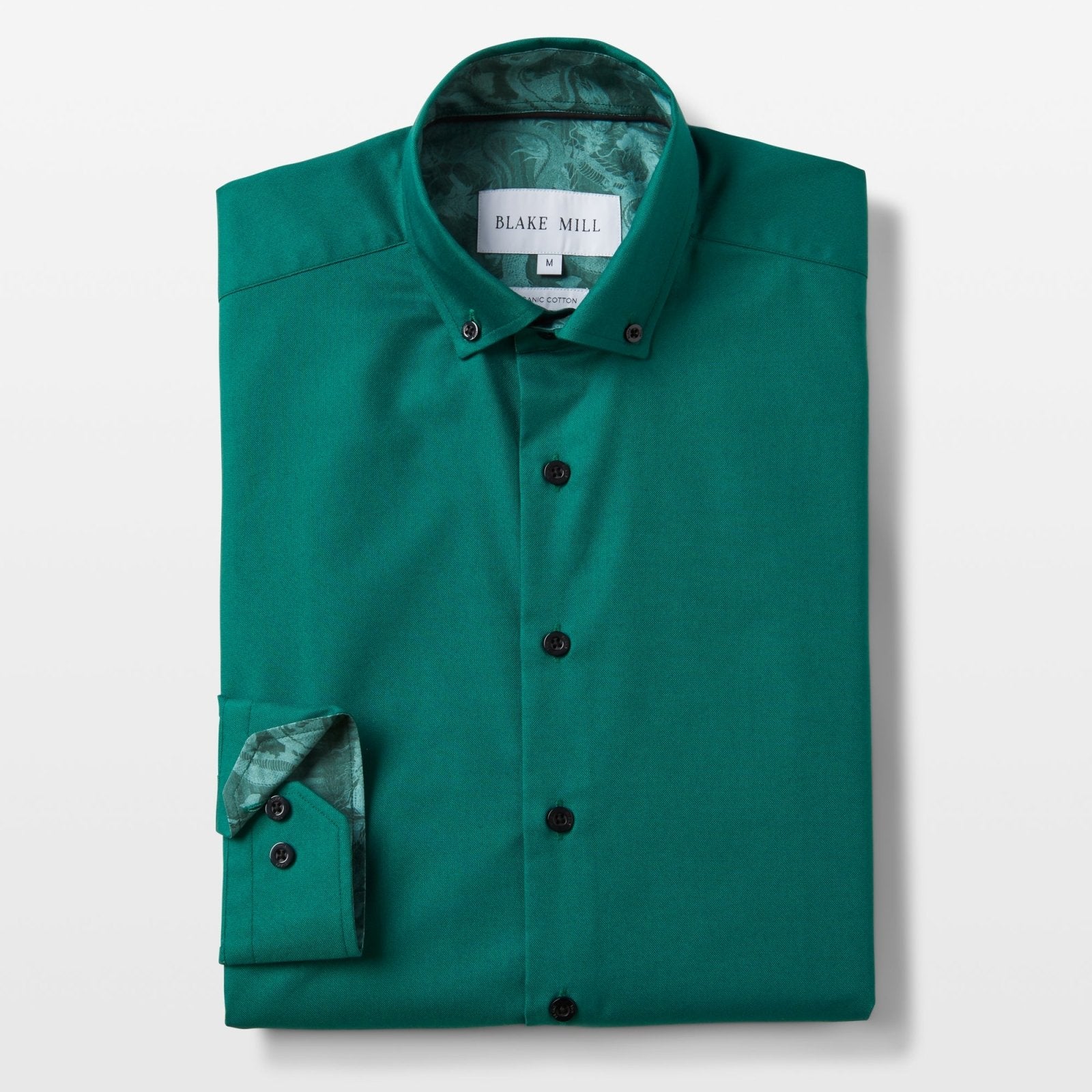 Green Oxford with China Town Accents Button-Down Shirt