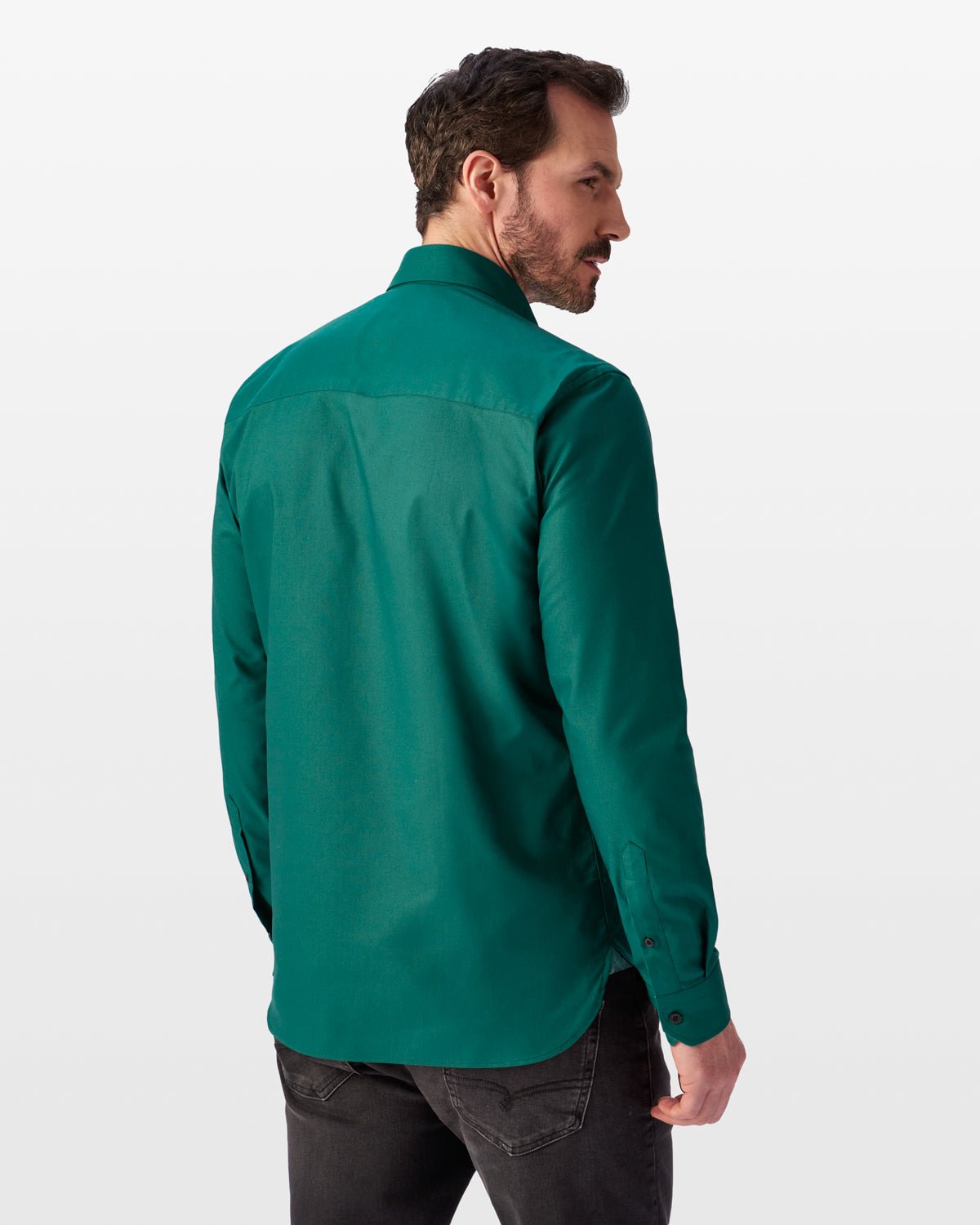 Green Oxford with China Town Accents Button - Down Shirt - Blake Mill