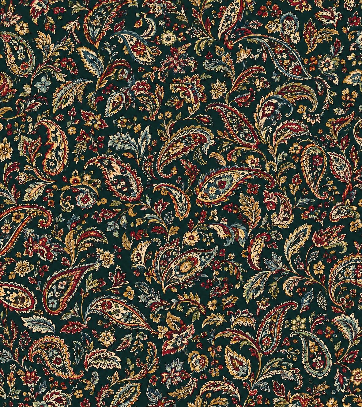 Paisley accent print design