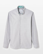 Grey Oxford with Oriental Paisley Accents Button - Down Shirt - Blake Mill
