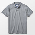 Grey Pique Polo with Cracked Ice Accents - Blake Mill