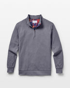 Grey with Tartan Quarter Zip Jersey - Blake Mill